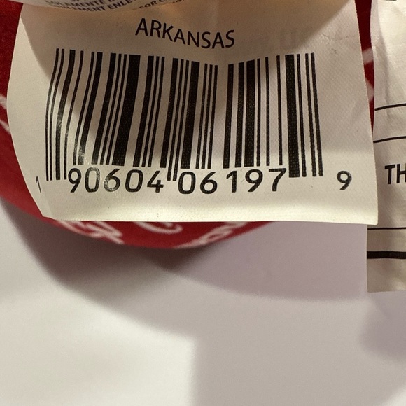 Northwest 11 inches -Red and Black Razorback Pillow.  Never played with. - Picture 6 of 9